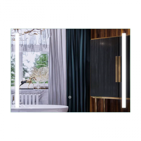 Дзеркало LINES MR18-1000x700-Reverse з Led Touch, Anti-fog, димером, регулятором яскравості (MP6627)